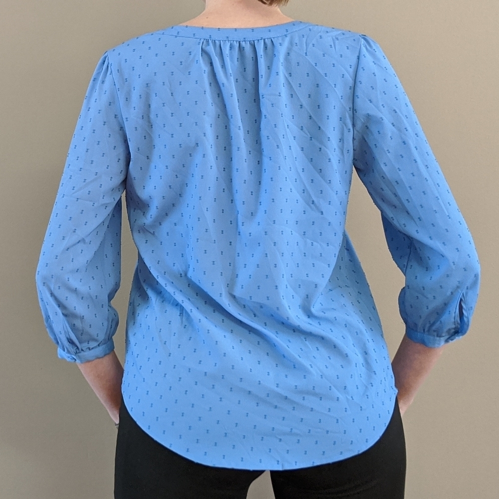 Elle tie front 3/4 sleeve blouse - Picture 4 of 8